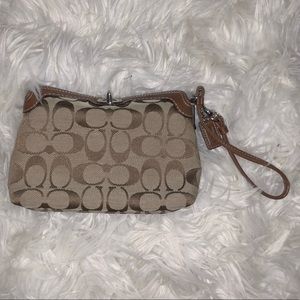 Coach monogram clutch bag